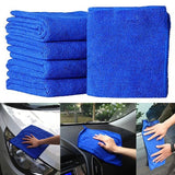 2Pcs Blue Soft Absorbent Wash Cloth Car Care