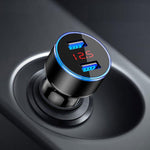 3.1A Dual USB Car Charger 2 Port LCD Display - iDetailGarage