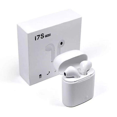 i7 TWS Wireless Earpiece Bluetooth 5.0 - White Color - iDetailGarage